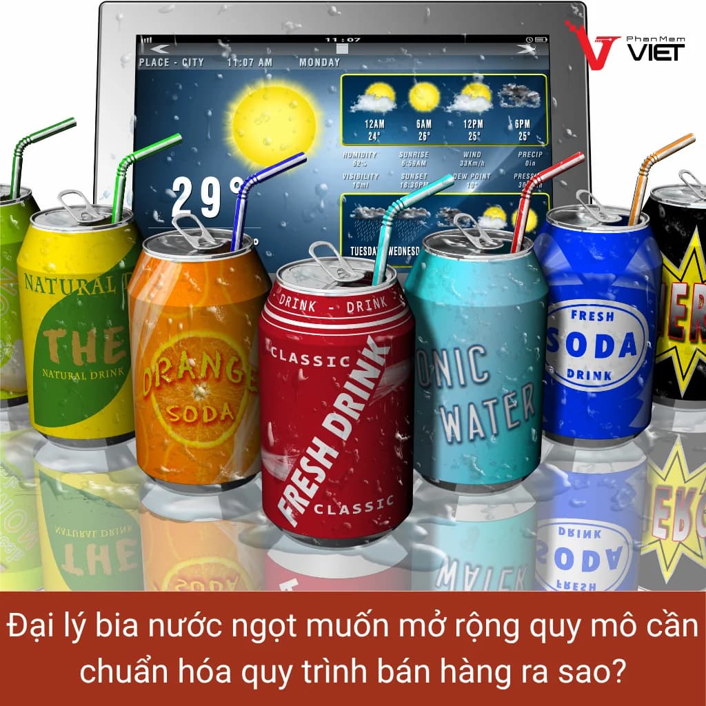 phần mềm quản lý đại lý phân phối bia nước ngọt gas