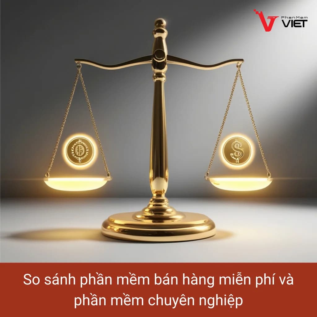 So sánh phần mềm bán hàng miễn phí và phần mềm chuyên nghiệp cho doanh nghiệp