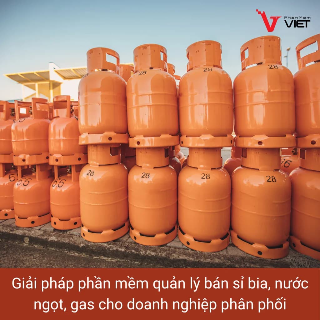 Phần mềm quản lý bán sỉ bia nước ngọt gas cho nhà phân phối