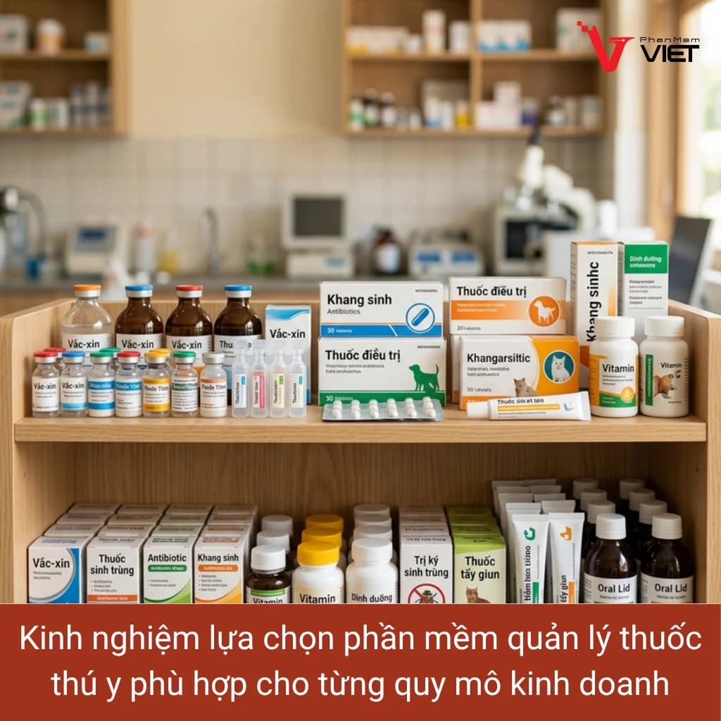 Kinh nghiệm lựa chọn phần mềm quản lý thuốc thú y phù hợp cho từng quy mô kinh doanh
