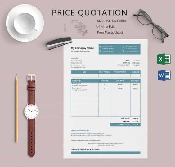 Quản lý dịch vụ, báo giá
